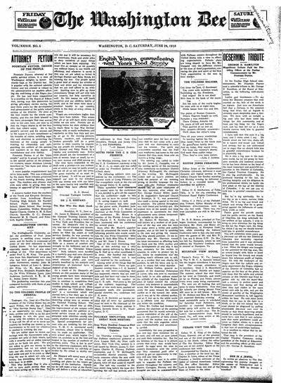Washington Bee, Jun 29, 1918