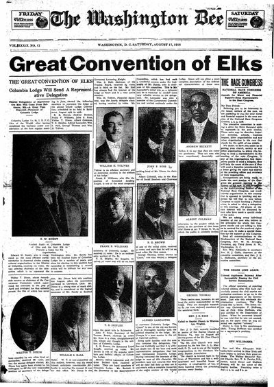 Washington Bee, Aug 17, 1918
