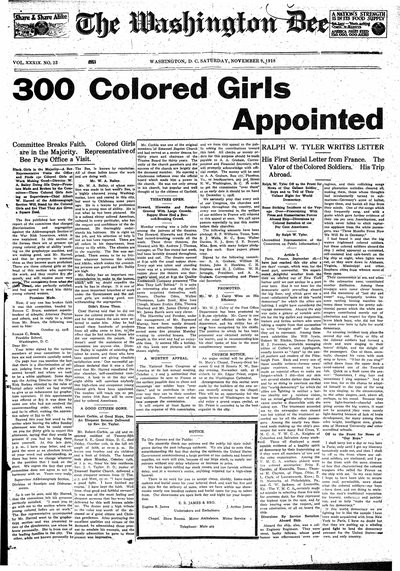 Washington Bee, Nov 9, 1918