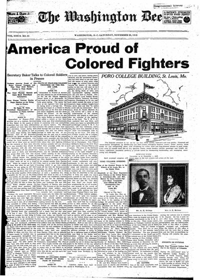 Washington Bee, Nov 23, 1918