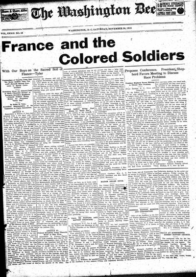 Washington Bee, Nov 30, 1918