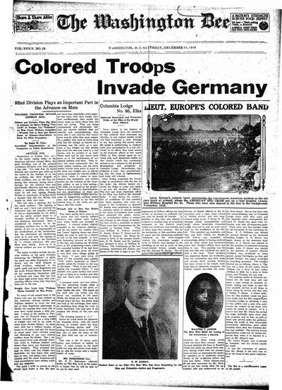 Washington Bee, Dec 14, 1918