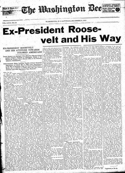 Washington Bee, Dec 21, 1918