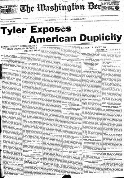 Washington Bee, Dec 28, 1918