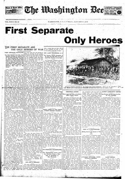 Washington Bee, Jan 11, 1919
