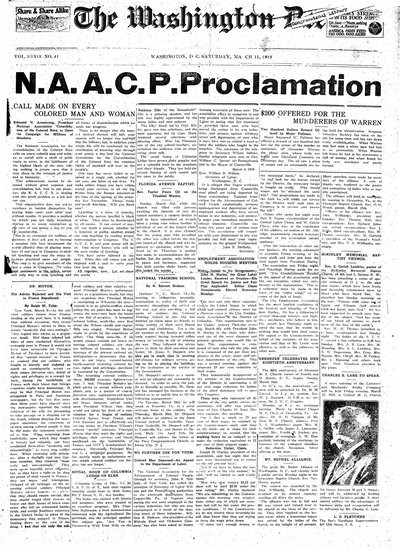 Washington Bee, Mar 15, 1919