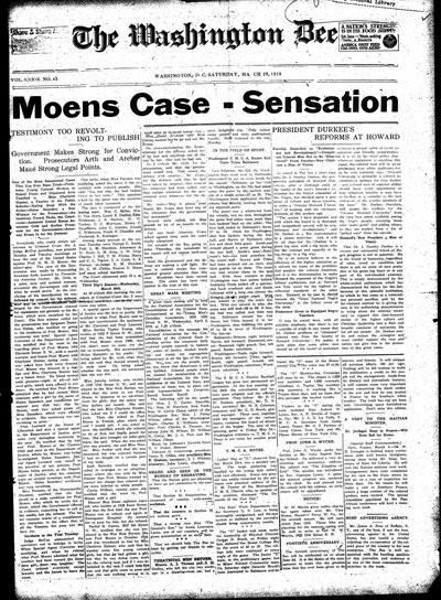 Washington Bee, Mar 29, 1919