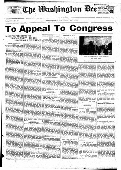 Washington Bee, May 17, 1919