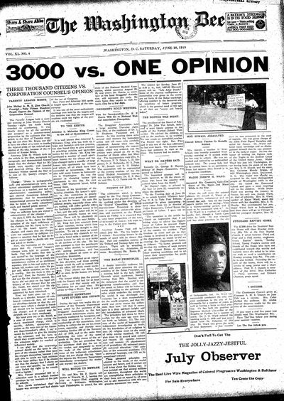 Washington Bee, Jun 28, 1919
