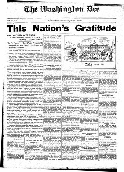 Washington Bee, Jul 26, 1919