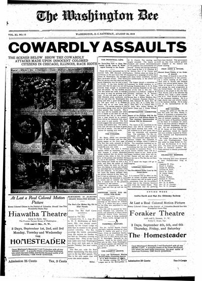 Washington Bee, Aug 30, 1919