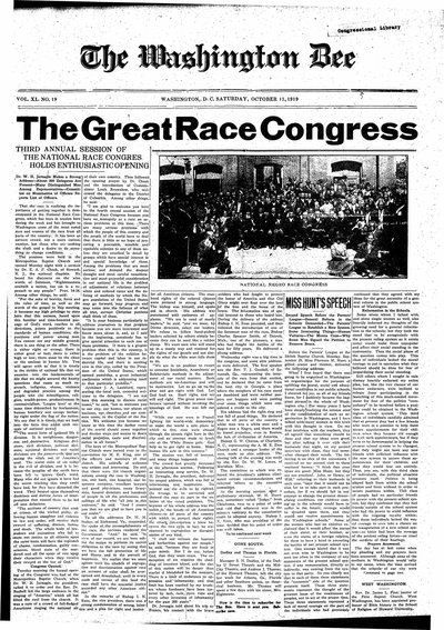 Washington Bee, Oct 11, 1919