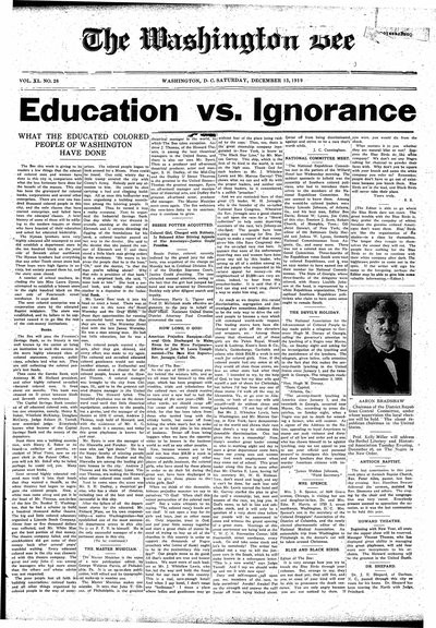 Washington Bee, Dec 13, 1919