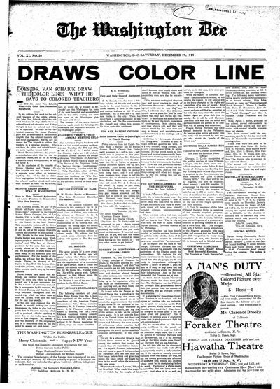 Washington Bee, Dec 27, 1919