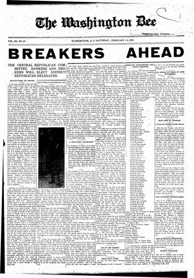 Washington Bee, Feb 14, 1920