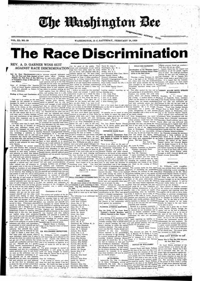 Washington Bee, Feb 28, 1920