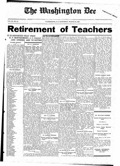 Washington Bee, Mar 20, 1920