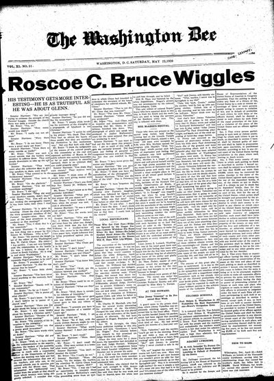 Washington Bee, May 22, 1920