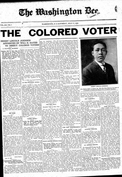 Washington Bee, Jul 17, 1920