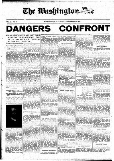 Washington Bee, Sep 18, 1920