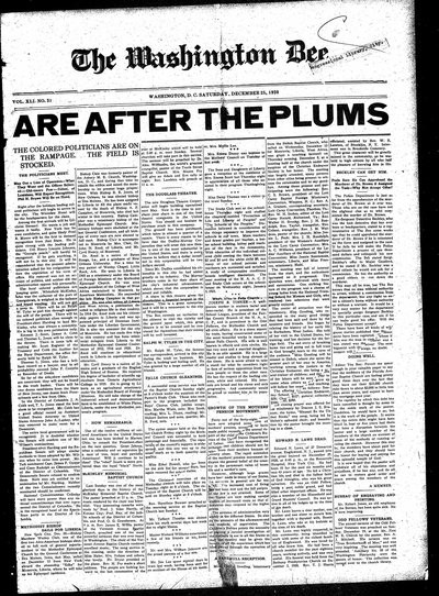 Washington Bee, Dec 25, 1920