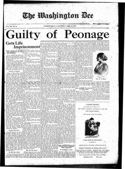 Washington Bee, Apr 23, 1921