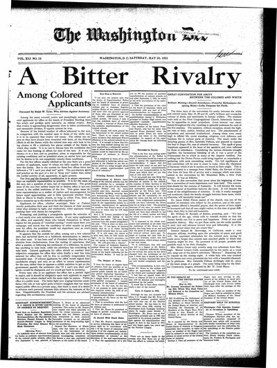 Washington Bee, May 28, 1921