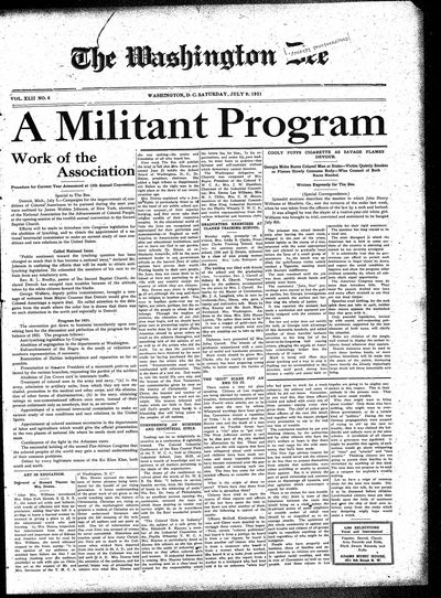 Washington Bee, Jul 9, 1921