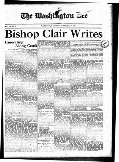 Washington Bee, Sep 10, 1921
