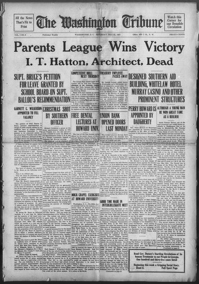 Washington Tribune, May 21, 1921