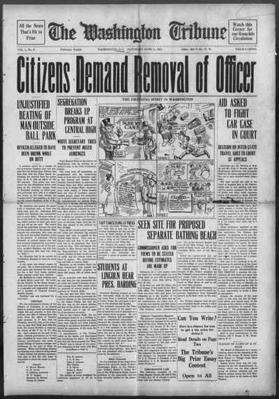 Washington Tribune, Jun 11, 1921