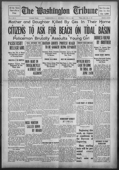 Washington Tribune, Jun 18, 1921