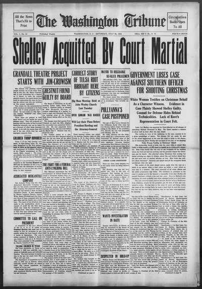 Washington Tribune, Jul 23, 1921
