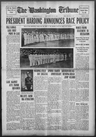 Washington Tribune, Jul 30, 1921