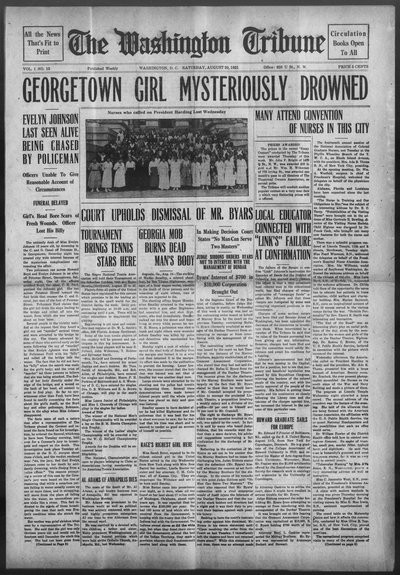 Washington Tribune, Aug 20, 1921