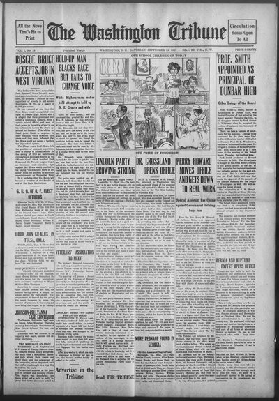 Washington Tribune, Sep 17, 1921