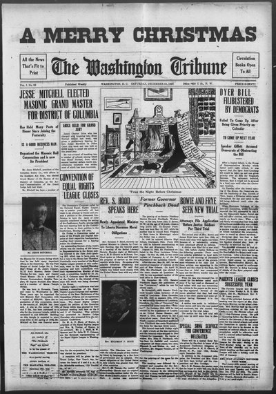 Washington Tribune, Dec 24, 1921