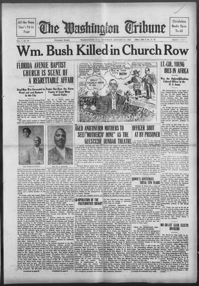 Washington Tribune, Jan 21, 1922