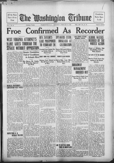 Washington Tribune, Feb 18, 1922