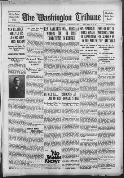 Washington Tribune, Feb 25, 1922