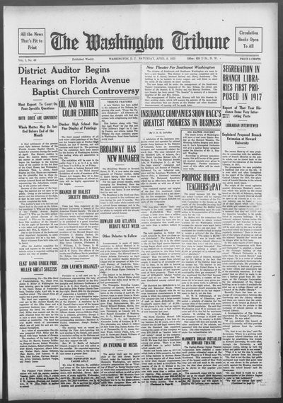 Washington Tribune, Apr 8, 1922