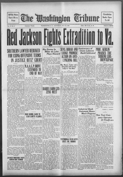 Washington Tribune, May 20, 1922