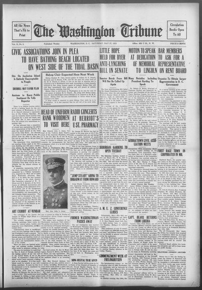 Washington Tribune, May 27, 1922