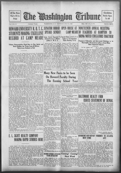 Washington Tribune, Jul 15, 1922
