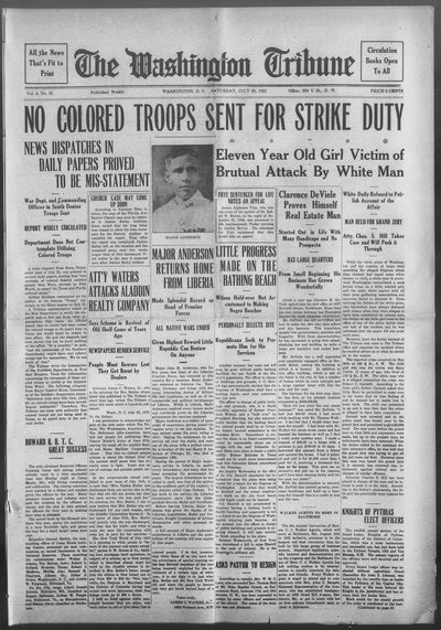 Washington Tribune, Jul 29, 1922