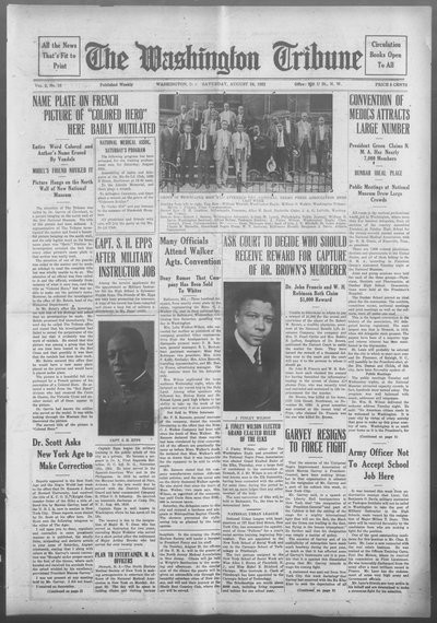 Washington Tribune, Aug 26, 1922