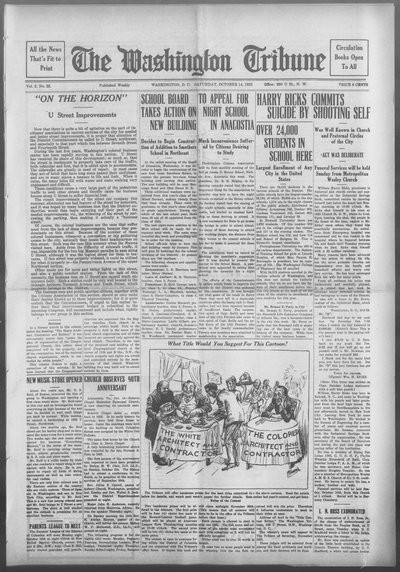 Washington Tribune, Oct 14, 1922