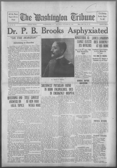 Washington Tribune, Oct 28, 1922