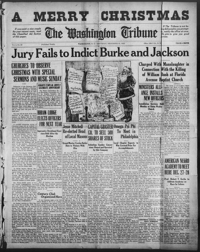 Washington Tribune, Dec 23, 1922