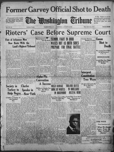 Washington Tribune, Jan 13, 1923